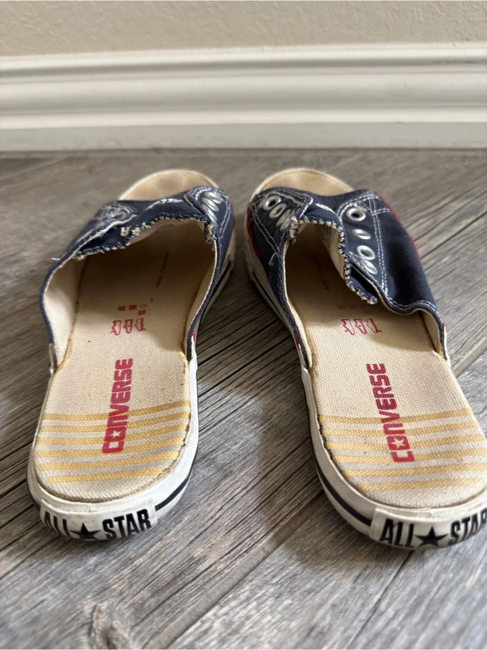 Converse All Star Navy Cut Away Slides